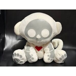 Skelanimals Marcy Monkey 9" Plush Toynami White Gray Skeleton Stuffed Animal